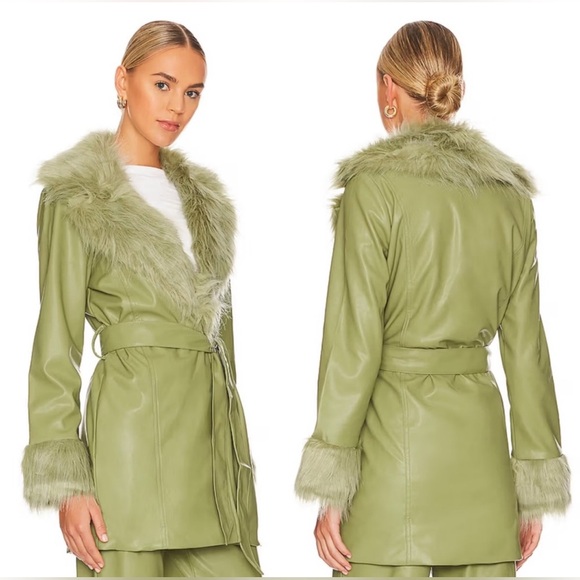 Show Me Your MuMu Penny Lane Faux Leather Coat - Picture 5 of 9